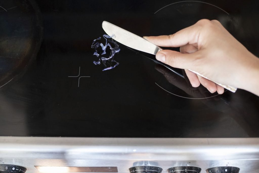 How To Get Melted Plastic Off Stove